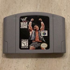 WWF War Zone Nintendo 64 Game N64 Wrestling Fighting Authentic WWE WF